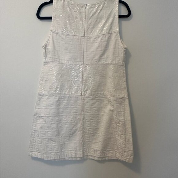 Vintage Fendi White Halter Sheath Dress Mini - Picture 5 of 8